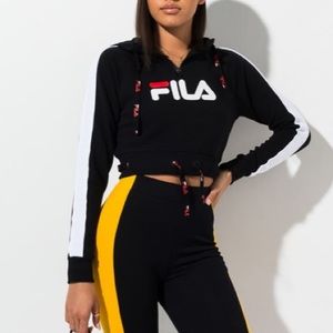 WOMEN'S FILA AURORA CROP HALF-ZIP HOODIE